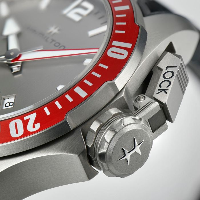Hamilton H77805380 Watch - Khaki Navy Open Water Auto Titanium Auto (Image 4)