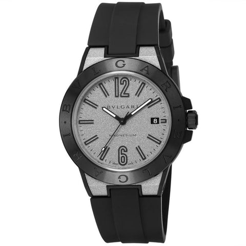 BVLGARI Diagono Magnesium 2-Year Warranty DG41C6SMCVD Light Grey [Parallel Import]