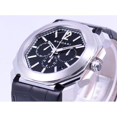 BVLGARI Octo Velocissimo 2-Year Warranty BGO41BSLDCH Black [Parallel Import]