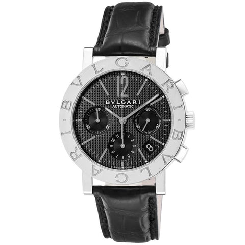 BVLGARI BB38BSLDCH/N Watch - Men's Watch with Leather Strap, Parallel Import, 2-Year Warranty