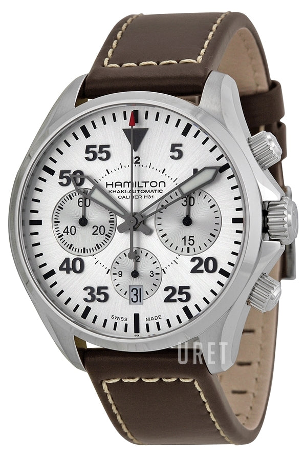 Hamilton H64666555 Watch - Khaki Aviation Khaki Pilot Auto Chrono (Image 6)