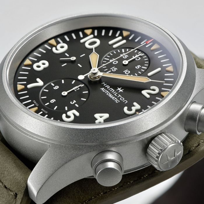 Hamilton H71706830 Watch - Khaki Field Auto Chrono (Image 6)