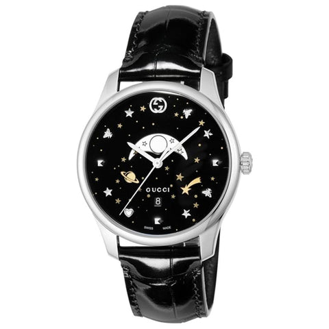 GUCCI G-Timeless 2-Year Warranty YA126327 Black [Parallel Import]