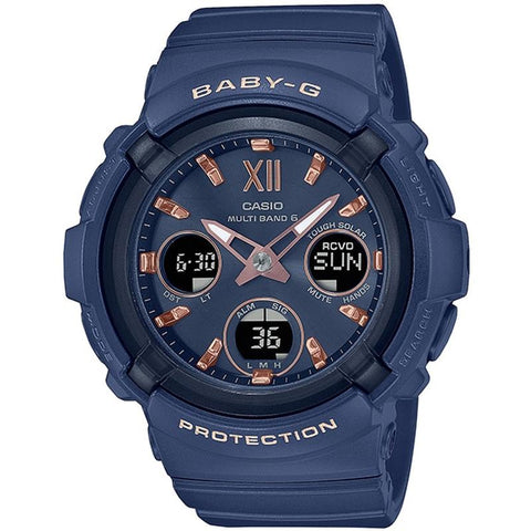 CASIO BABY-G G-MS ネイビー CASIO BGA-2800-2AJF Women's BABY-G Solar Radio Model Smok | IPPO