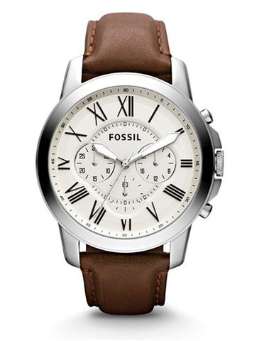 FOSSIL FS4735 Watch - Men's Watch with Stainless Steel Band, Water Resistant, Elegant Design and Reliable Quartz Movement