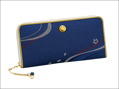 PREMICO x Touken Ranbu ONLINE Mikazuki Munechika Long Wallet Japanese Textile Collaboration Vol. 6