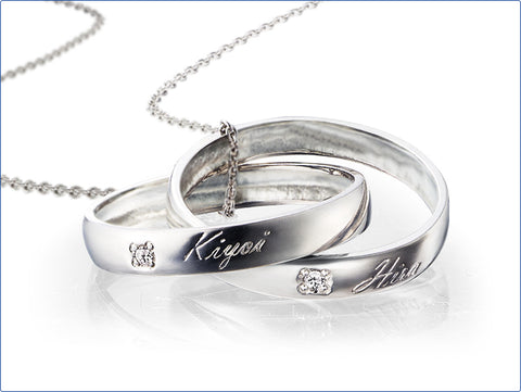 My Beautiful Man Double Ring Necklace