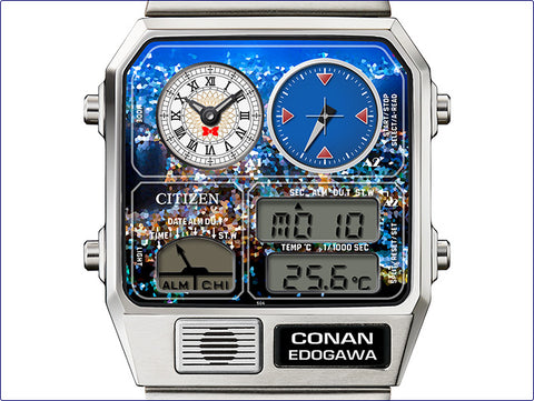 Citizen x Detective Conan Heiji Hattori Collaboration Analog-Digital Temp Watch Limited Edition