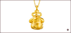 Sanrio Pom Pom Purin 30th Anniversary 24K Gold Pendant