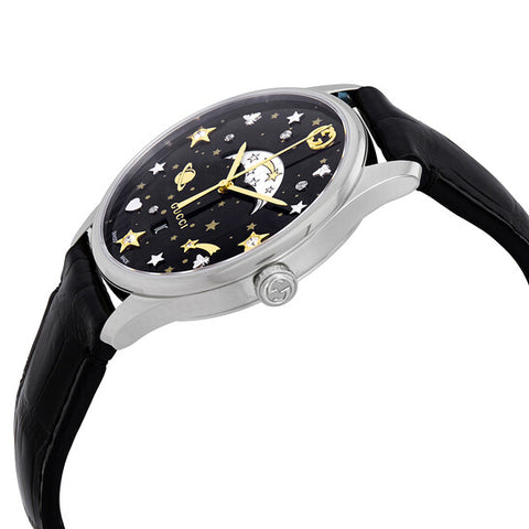 GUCCI YA1264091 Watch - G Timeless Black Watch with 2 Year Warranty, Elegant Design, Swiss Movement for Timeless Style