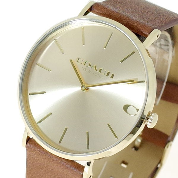 COACH 14602433 Watch - CHARLES 2-Year Warranty Gold [Parallel Import]