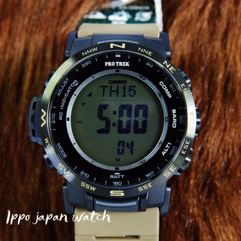 Casio Men's PRO TREK PRW-35 Luminous LCD with Digital PL Band PRW-35LD-5JF