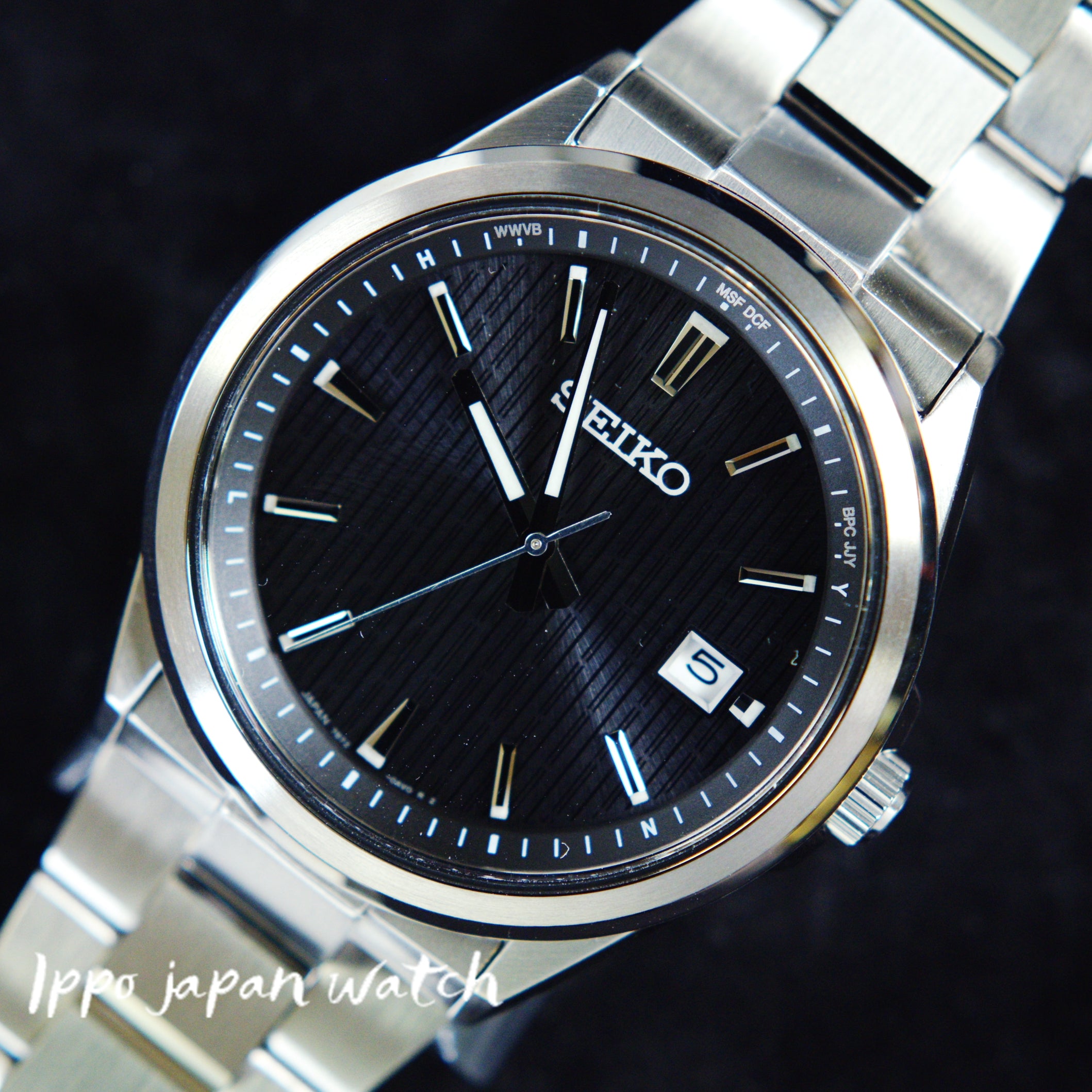 SEIKO SBTM351 Watch - Selection solar radio date metal men's watch (Image 4)