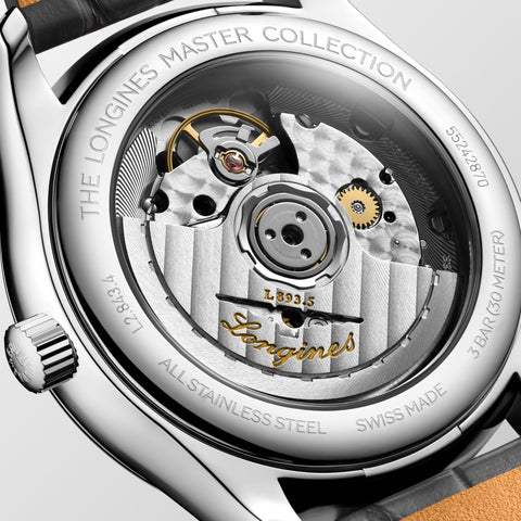 LONGINES L2.843.4.73.2 Elegant Automatic Movement Sapphire Crystal Water Resistant 30m Classic Design
