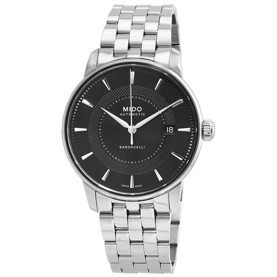 MIDO M037.407.11.051.01 Watch - Baroncelli Luxury Watch with 2 Year Warranty Elegant Black Design Swiss Automatic Movement