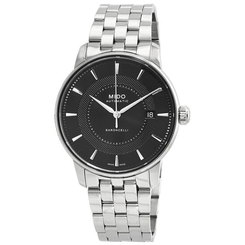 MIDO M037.407.11.051.01 Watch - Baroncelli Luxury Watch with 2 Year Warranty Elegant Black Design Swiss Automatic Movement