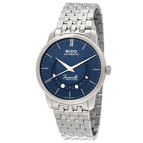 MIDO M027.407.11.040.00 Watch - BARONCELLI 2-Year Warranty [Parallel Import] Blue