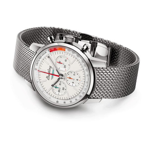 Top Time B01 Breitling Ford Thunderbird 5-Year Warranty White AB01766A1A1 - Luxury Swiss Watch