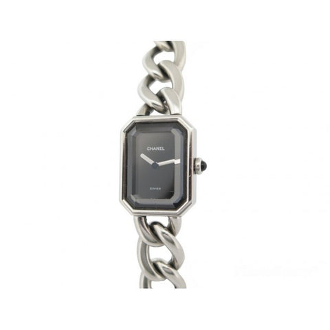 CHANEL H7018 Watch - Première 26mm Black Metal Chain Watch - Stylish & Elegant Timepiece