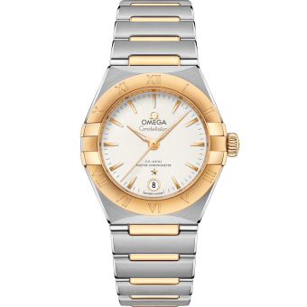 OMEGA 131.20.29.20.02.002 CONSTELLATION 29 mm, steel ‑ yellow gold on steel ‑ yellow g