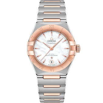 OMEGA 131.20.29.20.05.001 CONSTELLATION 29 mm, steel ‑ Sedna™ gold on steel ‑ Sedna™ g