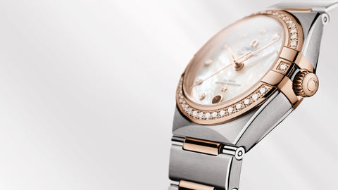OMEGA 131.25.29.20.55.001 CONSTELLATION 29 mm, steel ‑ Sedna™ gold on steel ‑ Sedna™ g