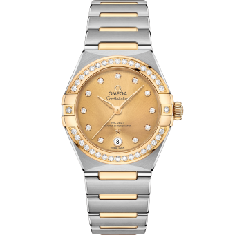 OMEGA 131.25.29.20.58.001 CONSTELLATION 29 mm, steel ‑ yellow gold on steel ‑ yellow g