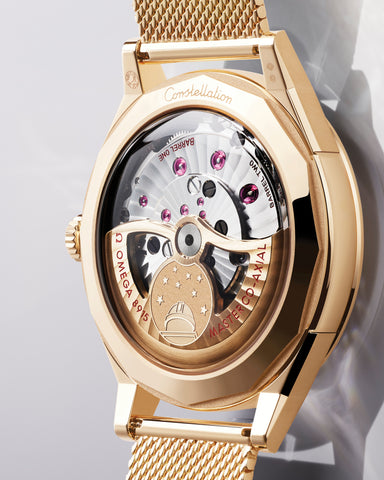 OMEGA 140.50.39.21.99.001 New Constellation Observatory 39.4 mm, Moonshine™ gold on Mo