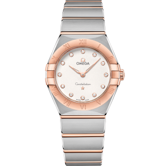 OMEGA 131.20.28.60.52.001 CONSTELLATION 28 mm, steel ‑ Sedna™ gold on steel ‑ Sedna™ g