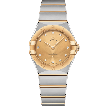 OMEGA 131.20.28.60.58.001 CONSTELLATION 28 mm, steel ‑ yellow gold on steel ‑ yellow g