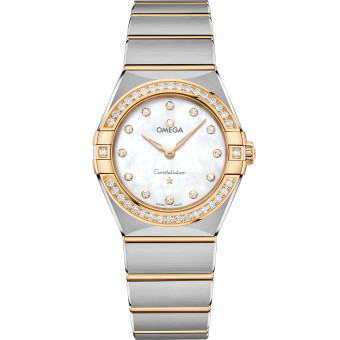 OMEGA 131.25.28.60.55.002 CONSTELLATION 28 mm, steel ‑ yellow gold on steel ‑ yellow g