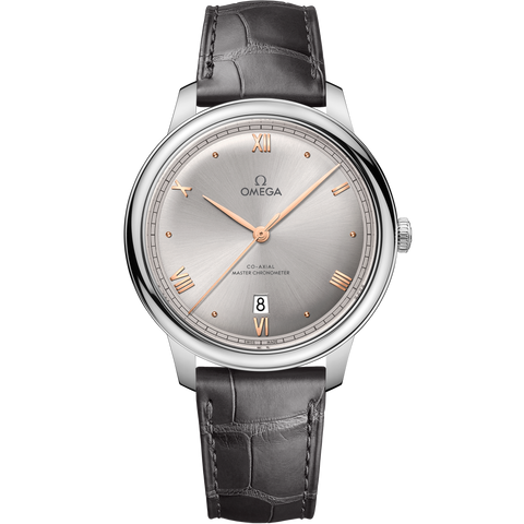OMEGA 434.13.40.20.06.001 Luxury Automatic Watch - Stainless Steel Case - Blue Dial - Water Resistant - Date Function