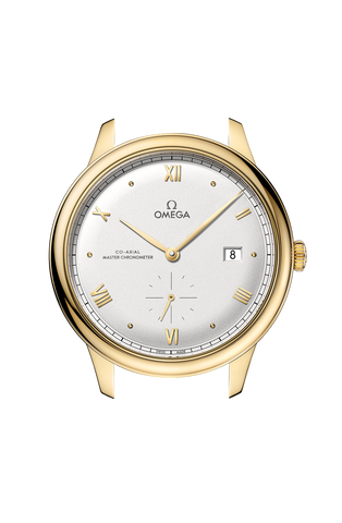 OMEGA 434.53.41.20.02.001 DE VILLE PRESTIGE 41 mm, yellow gold on leather st