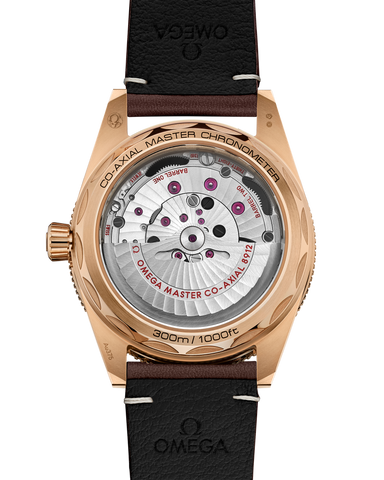 OMEGA 234.92.41.21.10.001 Luxury Automatic Watch - 18K Sedna Gold Case - Blue Ceramic Bezel - Water Resistant 50m -