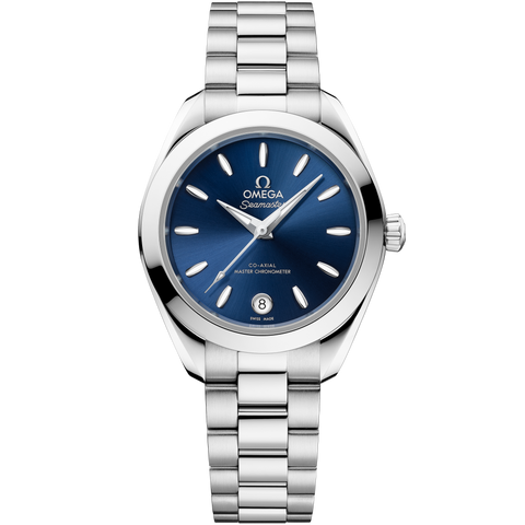 OMEGA 220.10.30.20.03.001 Classic Automatic Movement Stainless Steel Case Elegant Blue Dial