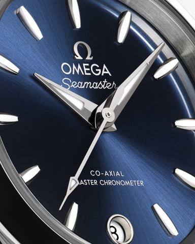 OMEGA 220.10.30.20.03.001 Classic Automatic Movement Stainless Steel Case Elegant Blue Dial