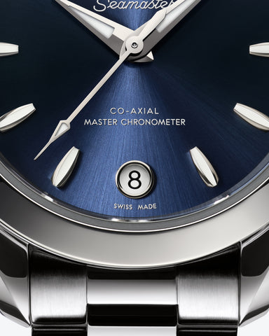 OMEGA 220.10.30.20.03.001 Classic Automatic Movement Stainless Steel Case Elegant Blue Dial