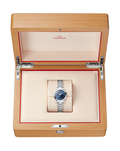 OMEGA 220.10.30.20.03.001 Classic Automatic Movement Stainless Steel Case Elegant Blue Dial