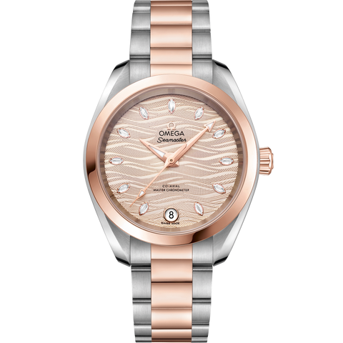 OMEGA 220.20.34.20.59.001 Seamaster Aqua Terra 34mm Automatic Blue Dial Stainless Steel Bracelet