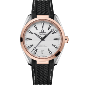 OMEGA 220.22.41.21.02.001 SEAMASTER AQUA TERRA 150M 41 mm, steel ‑ Sedna™ gold on rubb