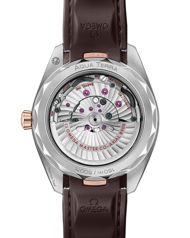 OMEGA Seamaster Aqua Terra 150M 220.22.41.21.06.001 41mm Steel Sedna Gold Automatic Rubber Strap Watch