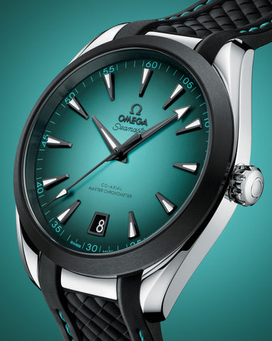 OMEGA 220.32.41.21.03.001 NEW SEAMASTER AQUA TERRA 150M 41 mm, steel on rubber strap