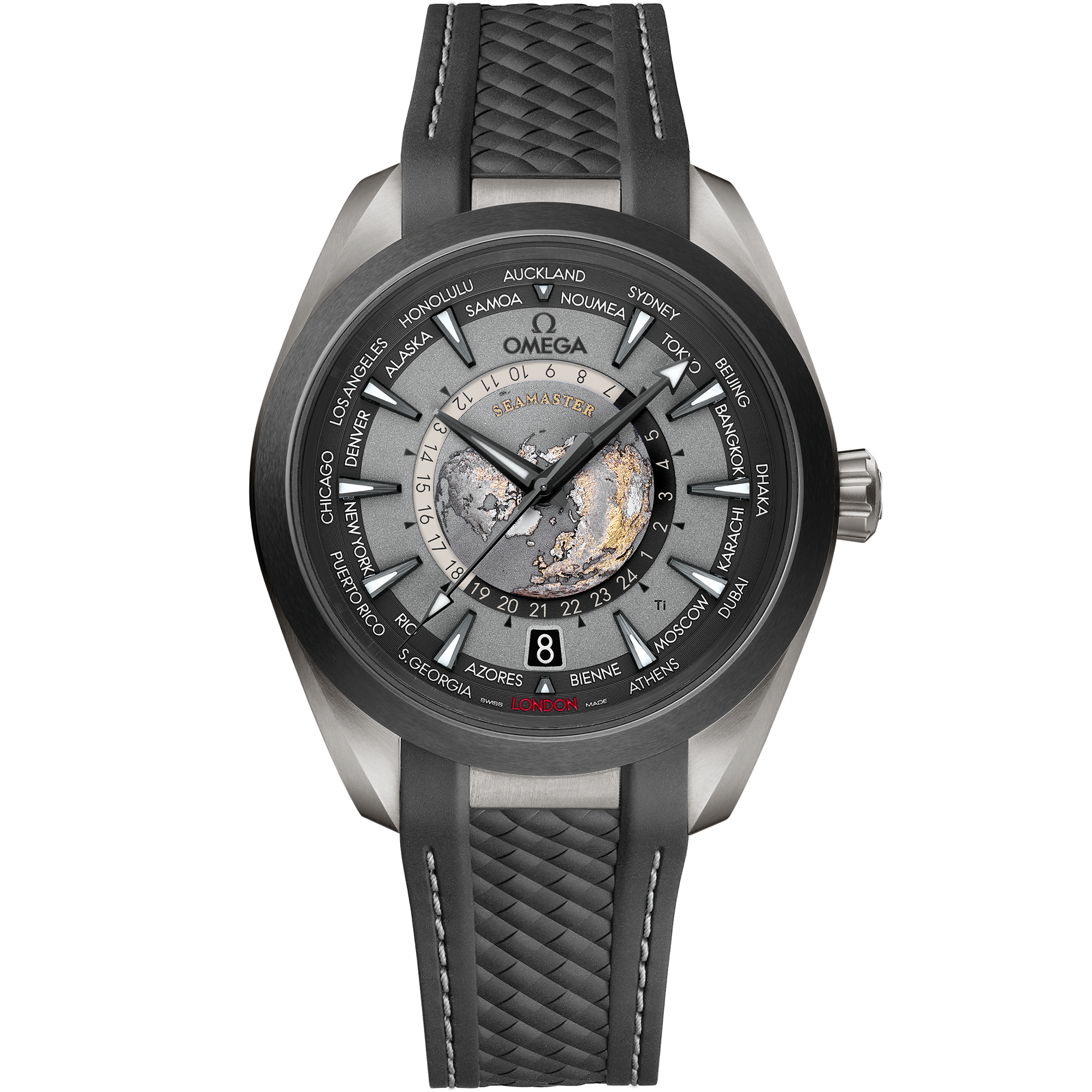 OMEGA 220.92.43.22.99.001 Watch - Automatic Movement 43mm Case Ceramic Bezel Water Resistant 300m