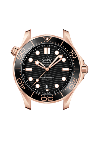 OMEGA 210.62.42.20.01.002 SEAMASTER DIVER 300M 42 mm, Sedna™ gold on rubber strap