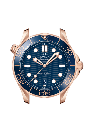 OMEGA 210.62.42.20.03.001 SEAMASTER DIVER 300M 42 mm, Sedna™ gold on rubber strap