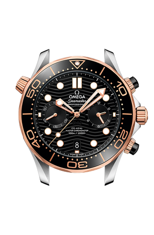 OMEGA 210.22.44.51.01.001 SEAMASTER DIVER 300M 44 mm, steel ‑ Sedna™ gold on rubber st