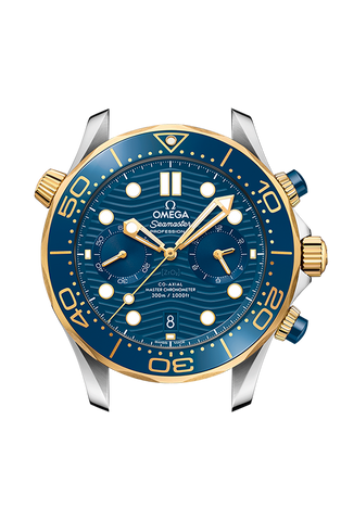 OMEGA 210.22.44.51.03.001 SEAMASTER DIVER 300M 44 mm, steel ‑ yellow gold on rubber st