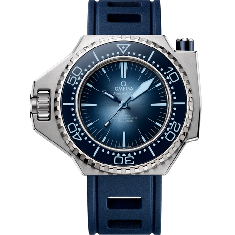 OMEGA 227.32.55.21.03.001 Seamless Co-Axial Movement 18K Sedna Gold Case Blue Dial Leather Strap