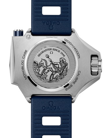 OMEGA 227.32.55.21.03.001 Seamless Co-Axial Movement 18K Sedna Gold Case Blue Dial Leather Strap