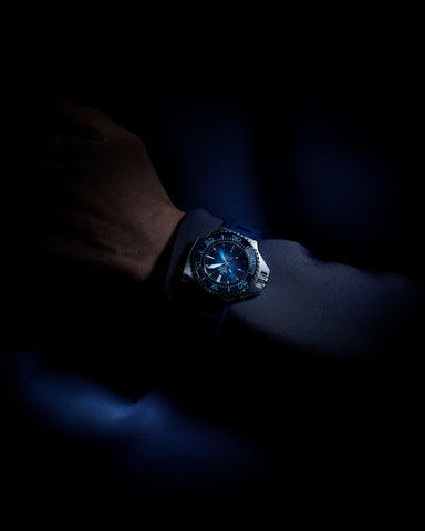 OMEGA 227.32.55.21.03.001 Seamless Co-Axial Movement 18K Sedna Gold Case Blue Dial Leather Strap